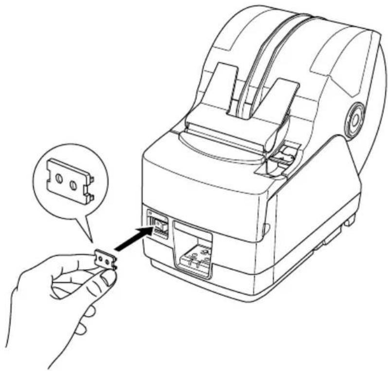 Star Micronics TSP1043U - 4-6. Installation du cache de l'interrupteur - 1