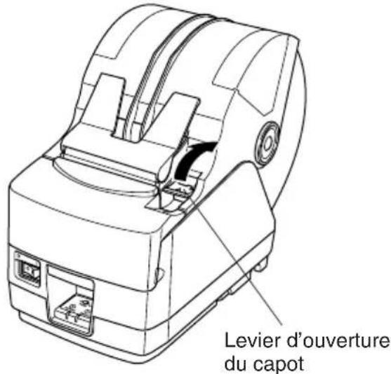 Levier d'ouverture du capot
