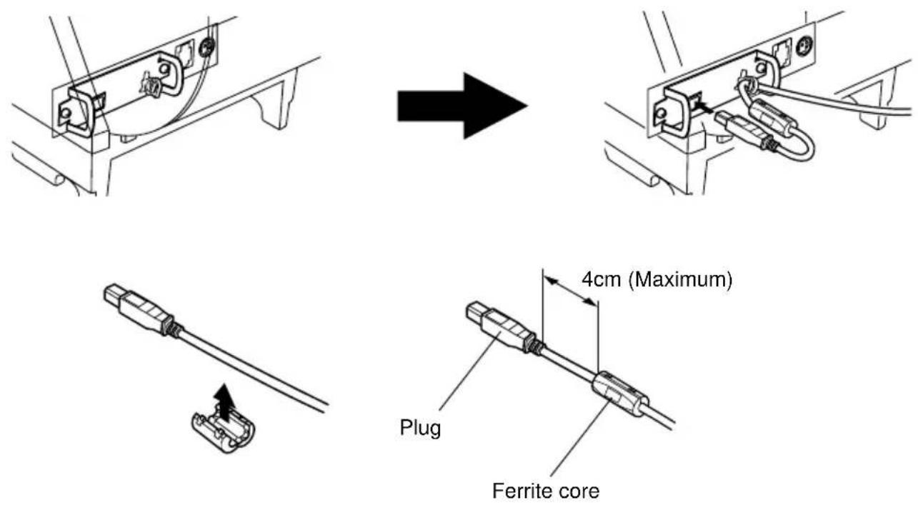 4cm (Maximum) Plug Ferrite core