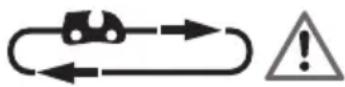 Deltafox DGECS 1830 - Symbol beneath the chain sprocket cover: - 1