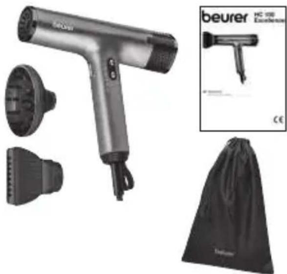 BEURER HC 100 Excellence - PAKKAUKSEN SISÄLTÖ - 1