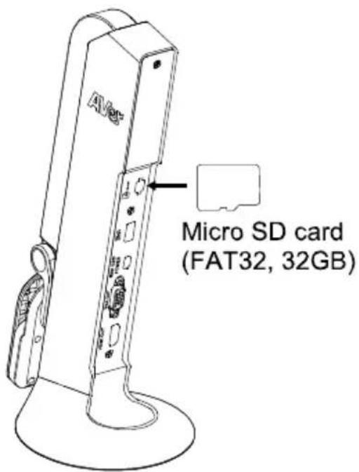 AVERMEDIA M11 - Insert a Micro SD Card - 1