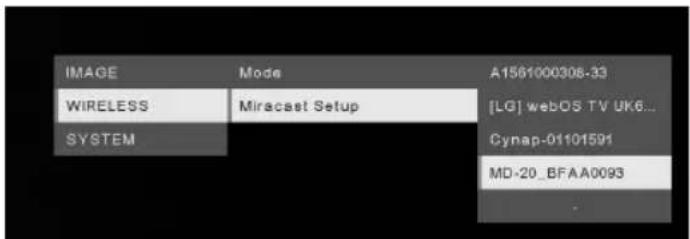 AVERMEDIA M15W - Selezionare Miracast > dispositivo di visualizzazione. - 1