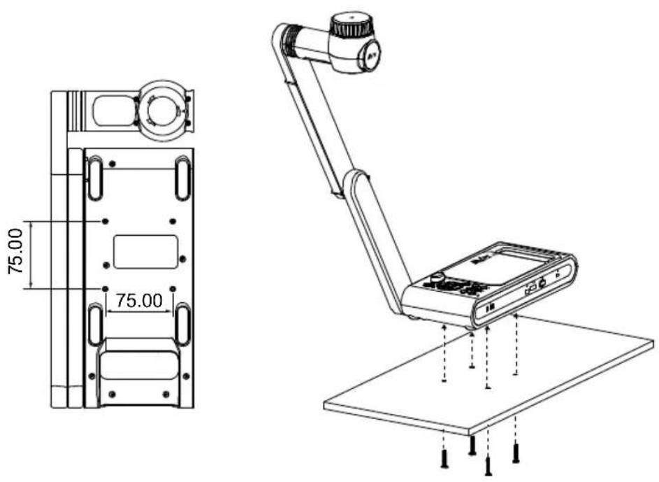 AVERMEDIA M70W - Mounting the Camera on a Flat Surface - 1