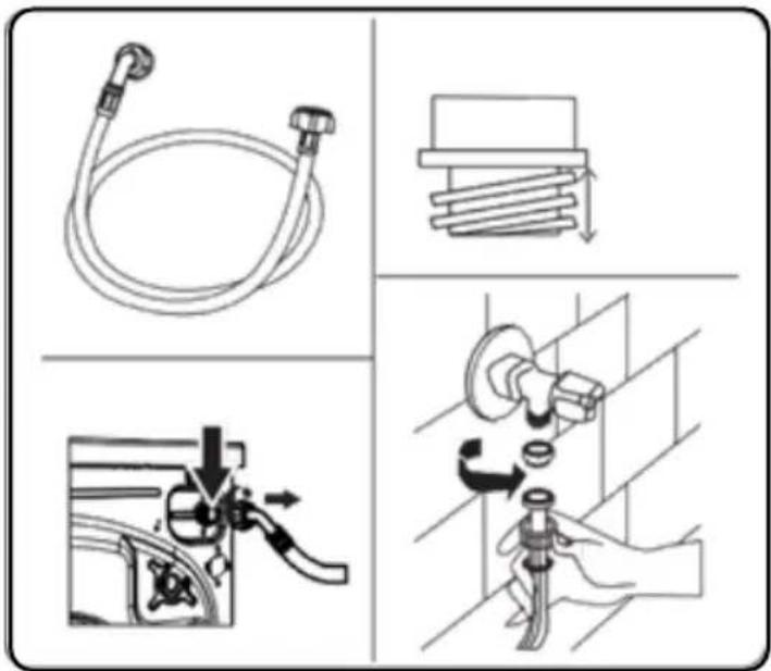 Avanti FLW22V0W - WATER INLET HOSE CONNECTION - 1