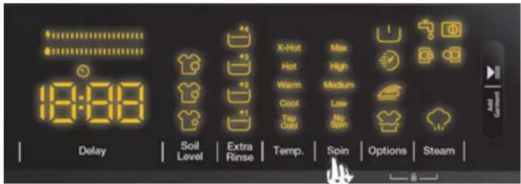 Avanti FLW22V0W - SELECTING THE WASHING WATER TEMPERATURE - 1