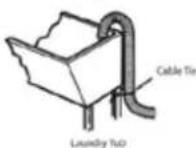 Avanti SLTW37D0W - POSITIONING THE DRAIN HOSE - 1