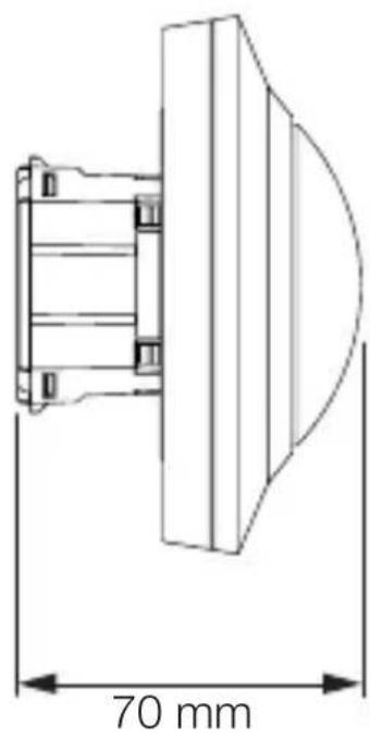 STEINEL MD IR 4360 - Produktmaße MD / PD IR 4360-8 COM1 Unterputz - 2