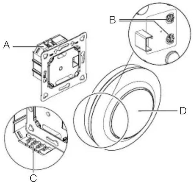 STEINEL MD IR 4360 - Přehled zařízení MD / PD IR 4360-8 COM1 pod omítku - 1