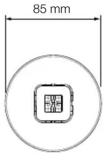 STEINEL IR Micro Office DALI2 - Product dimensions - IR Micro Office DALI-2 APC UP - 1