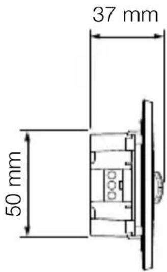 STEINEL IR Micro Office DALI2 - Produksjonsdimensjoner IR Micro Office DALI-2 APC UP - 2