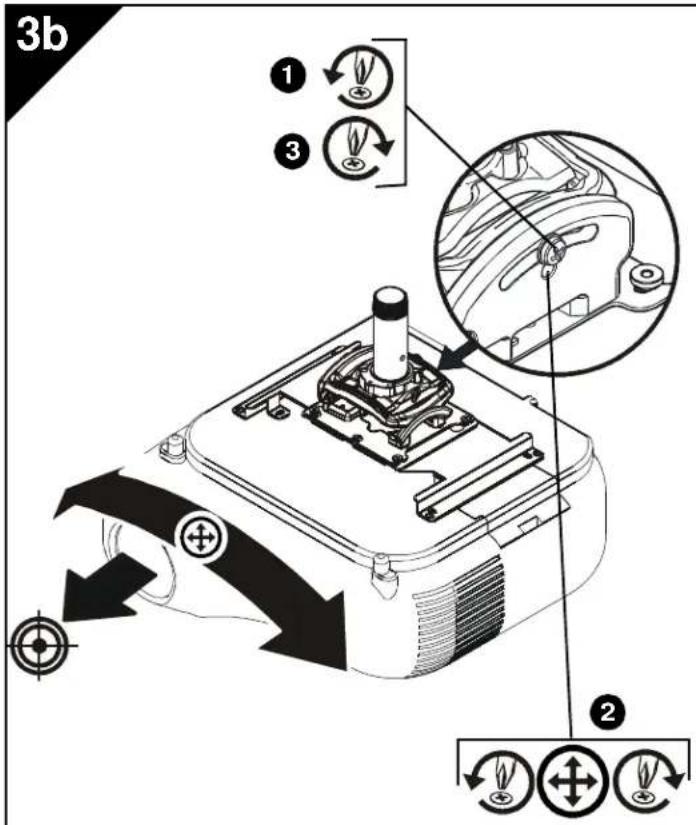 EPSON CHF2500 - Cómo fijar el proyector con soporte de acoplamiento al soporte del modelo RPM - 4