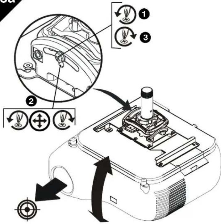 EPSON CHF1000 - Cómo fijar el proyector con soporte de acoplamiento al soporte del modelo RPM - 3