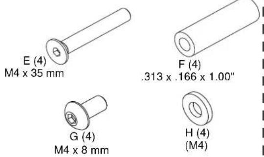 EPSON 75V12H870001 - Kit de piezas de sujeción UF55/UF55W/UF65/UF65W Kit de piezas de sujeción UF70/UF70W/UF75/UF75W - 2