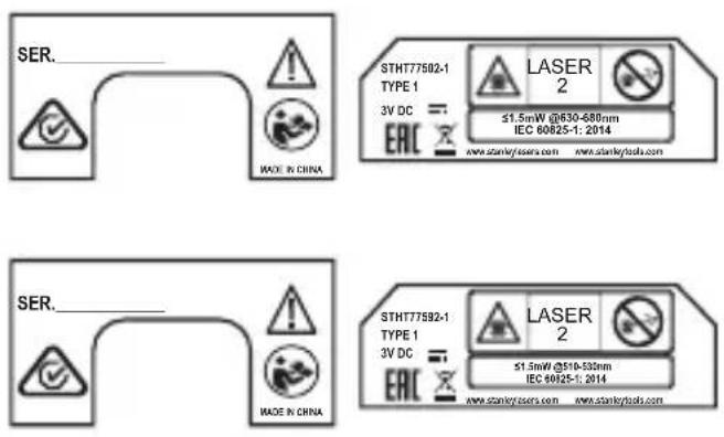STANLEY STHT775021 - Etiquetas de aviso - 4