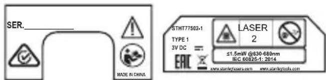 STANLEY STHT775021 - Varningsetiketter - 4
