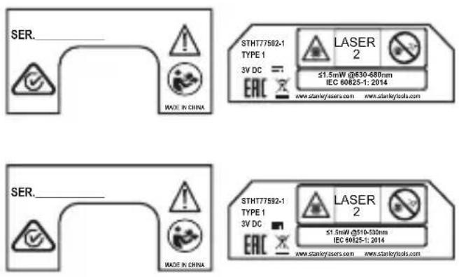 STANLEY STHT775021 - Etiquetas de advertencia - 4