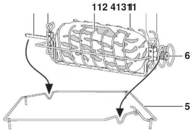 V-ZUG Combair SLP 60 - Panier porte-roti - 2