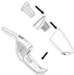 PROLINE HANDY18 - Retirer, démonteretnettoyerlebacàpoussières - 4