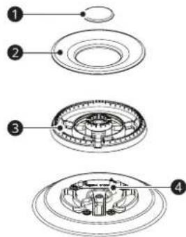 LG CBGJ3623D - Assemblage du brûleur double extra grand - 1