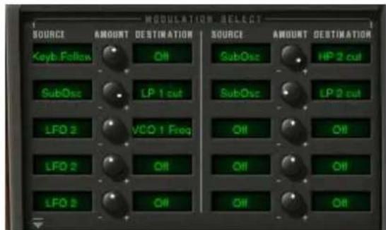 Arturia CS80 V2 - LA MATRICE DE MODULATION - 1
