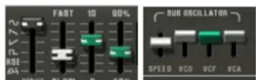 Arturia CS80 V2 - Les potentiomètres linéaires - 1