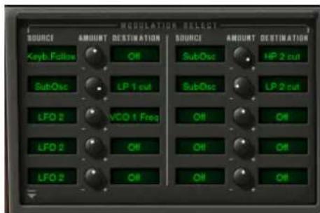 Arturia CS80 V2 - LA MATRICE DE MODULATION - 2