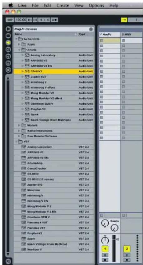 Arturia CS80 V2 - UTILISATION DANS ABLETON LIVE (AU ET VST) - 1