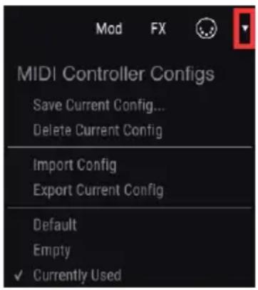 Arturia B3 V2 - MIDI controller configurations - 1