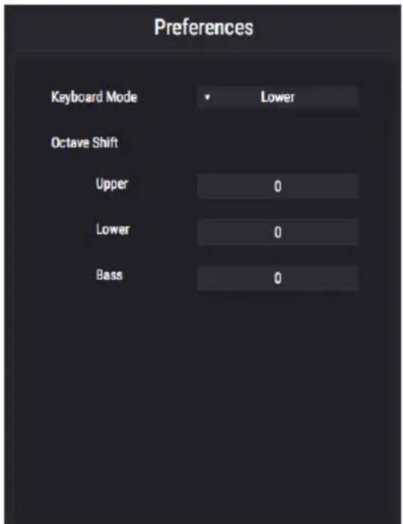 Arturia B3 V2 - La fenêtre Keyboard Preferences - 3