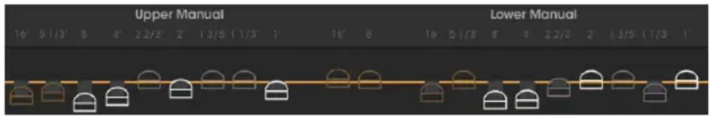 Arturia B3 V2 - 3.5.2.5.Assigner une quantité de modulation aux tirettes harmoniques - 1