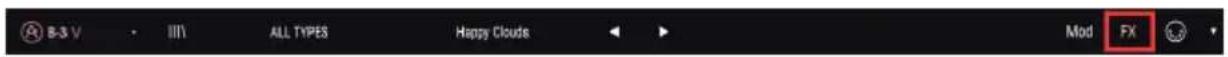 Arturia B3 V2 - Bouton FX - 1