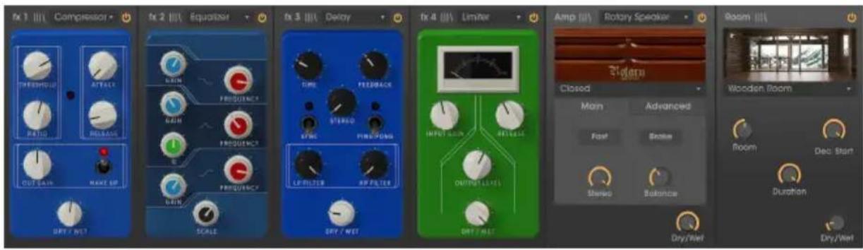 Arturia B3 V2 - Partie FX, Amp et Room - 2