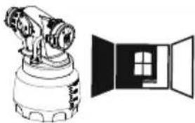 WAGNER W 600 FLEXIO 18V - Selecting the Spray Setting (Wall Extra I-Spray spray attachment) - 1