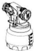 WAGNER W 600 FLEXIO 18V - Instelling van de materiaalhoeveelheid (Wall Extra I-Spray spuitopzet) - 1