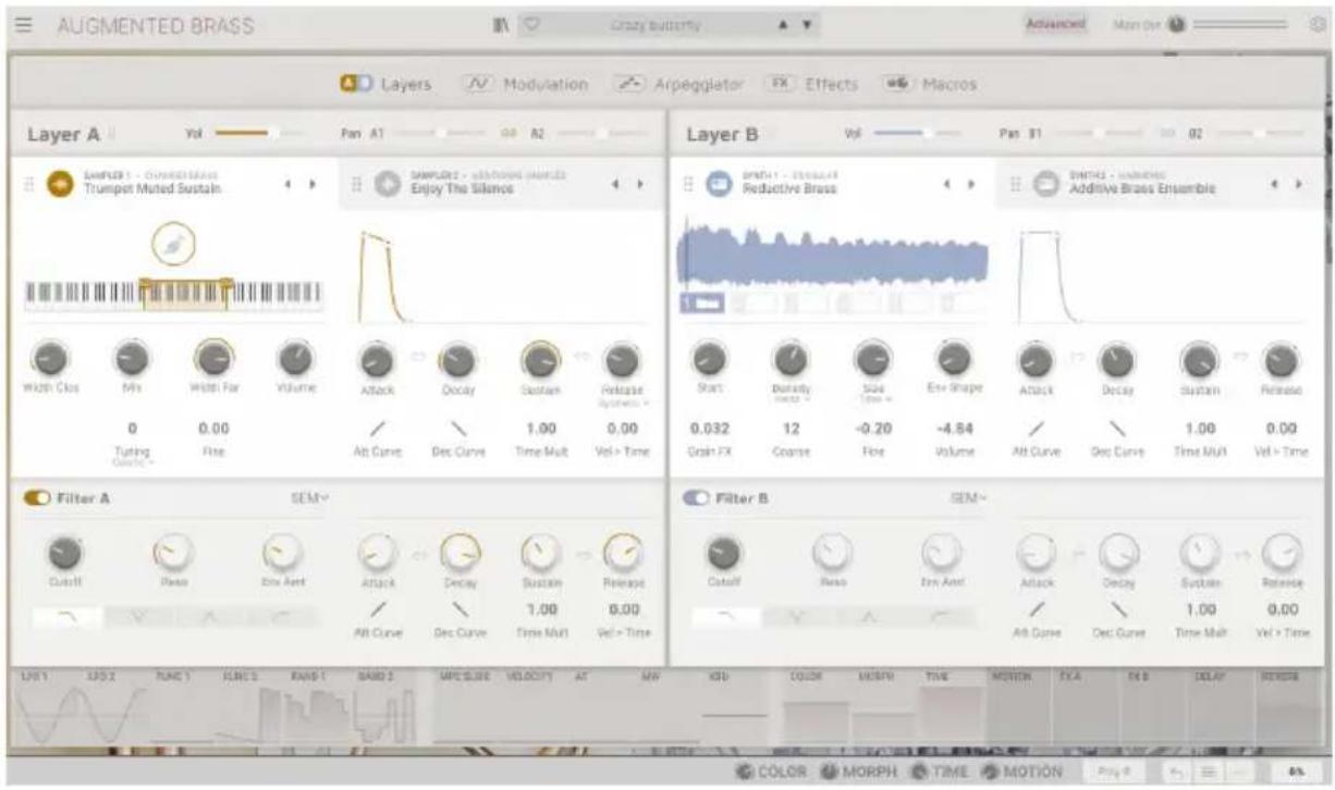 Arturia Augmented BRASS - LE PANNEAU AVANCÉ - 1