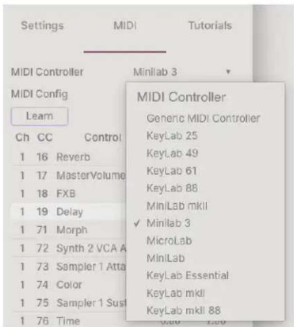 Arturia Augmented BRASS - Menu MIDI Controller - 1