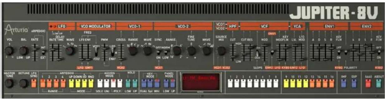 Arturia Jupiter8 V2 - 3.3「JUPITER-8Vのeer一·ルーナフースの概説 - 1