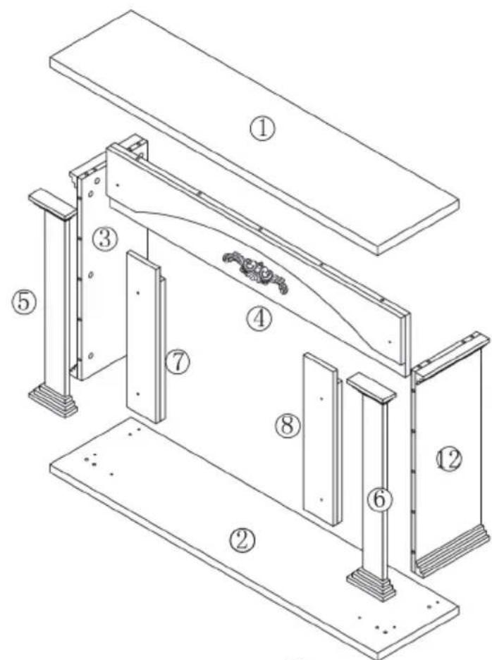 Klarstein Villarrica - INDIVIDUAL PARTS OVERVIEW (10038615 &amp; 10038616) - 1
