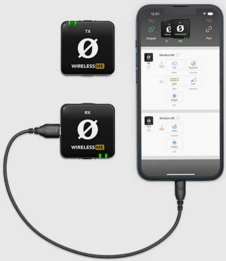 Røde Wireless ME - Adjusting Wireless ME Settings Using R∅DE Central - 1