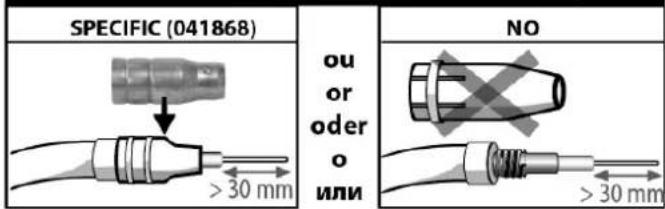 GYS Multiweld 180MC - GEBRUIK VAN VERLENGSNOEREN - 1