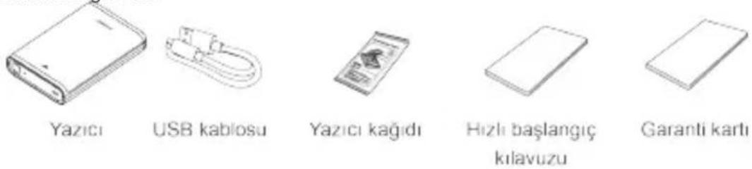 HUAWEI Pocket Photo Printer - Ambalaj kutusu içeriği - 1