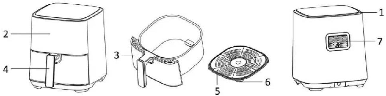 Emerio AF126323.2 - PARTS DESCRIPTION - 1