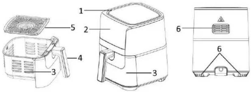 Emerio AF128123.2 - DESCRIPTION DES COMPOSANTS - 1