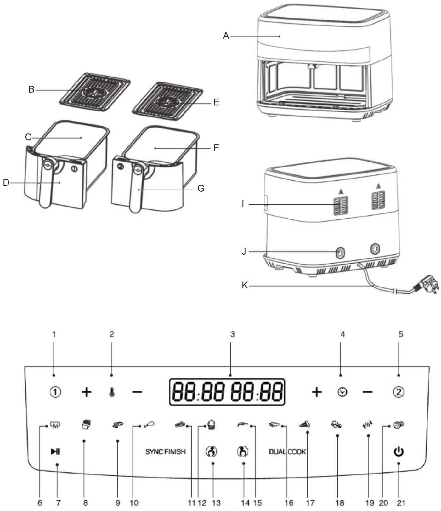 TAURUS Air Fry Digital Duo - 1
