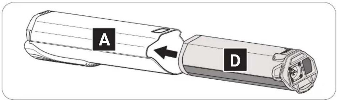 TREK Madone SLR Gen 6 - Inserting the battery into the drivepack - 2