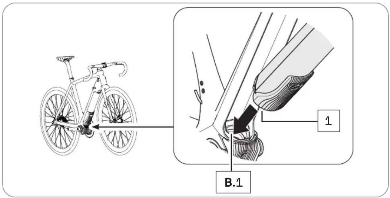 TREK Madone SLR Gen 6 - Inserting the drivepack into the e-bike - 1