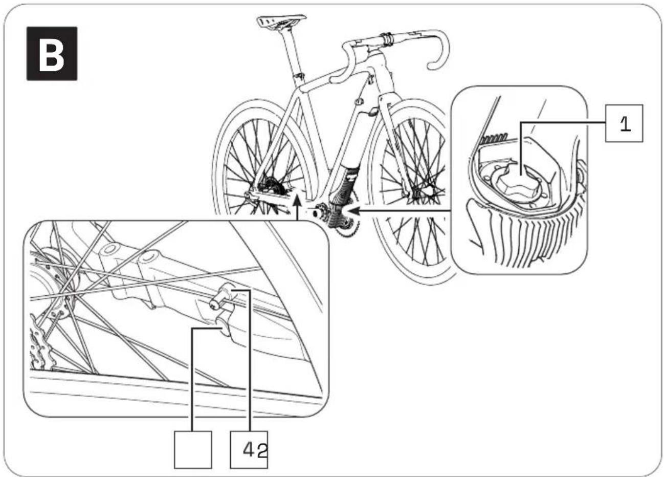 TREK Madone SLR Gen 6 - VUE DÉTAILLÉE ET DÉSIGNATIONS DES PIÈCES : AXE DE PÉDALIER - 2