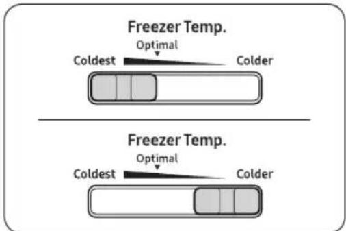 SAMSUNG RB37N4020S8 - Temp. do congelador (Mais frio / Ideal / Frio) - 1