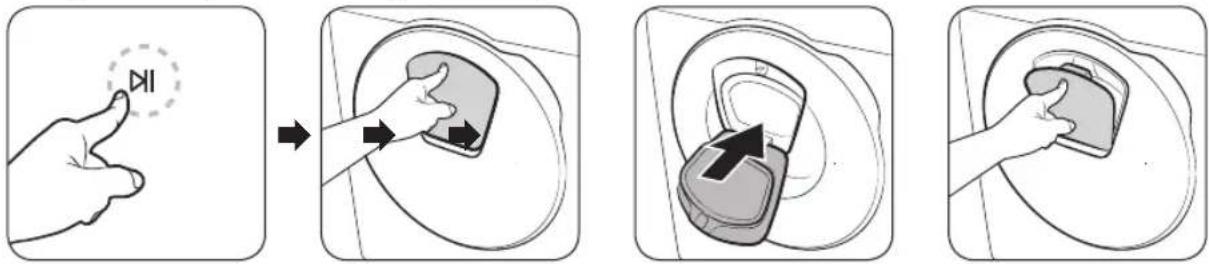 SAMSUNG WW90T534DTT - Hublot AddWash (modèles applicables uniquement) - 1